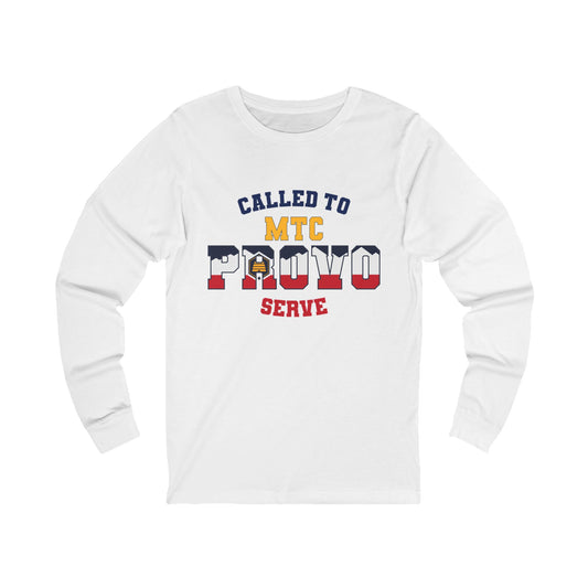 Provo MTC English New Utah Flag - Unisex Long Sleeve Cotton Jersey