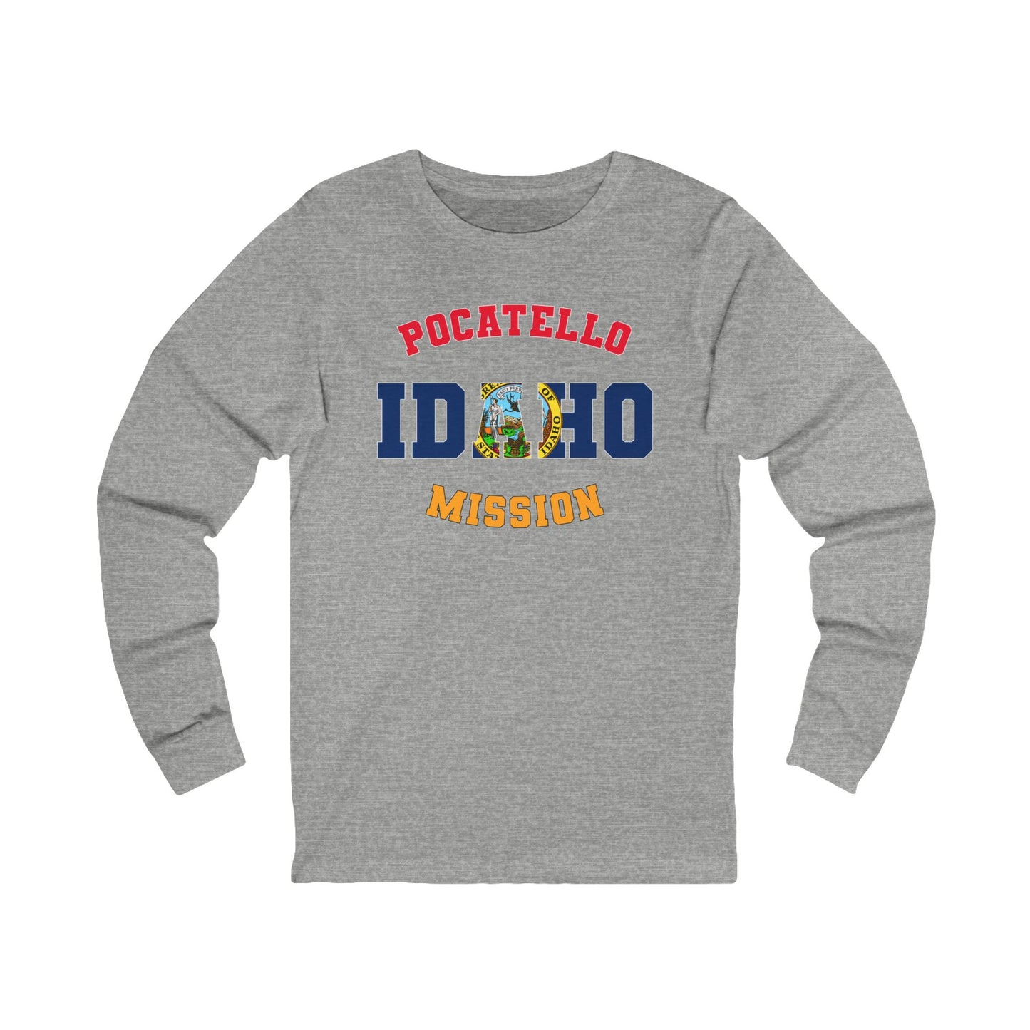 Idaho Pocatello English - Unisex Long Sleeve Cotton Jersey