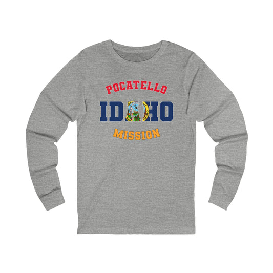 Idaho Pocatello English - Unisex Long Sleeve Cotton Jersey