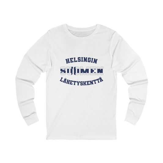 Finland Helsinki Finnish - Unisex Long Sleeve Cotton Jersey