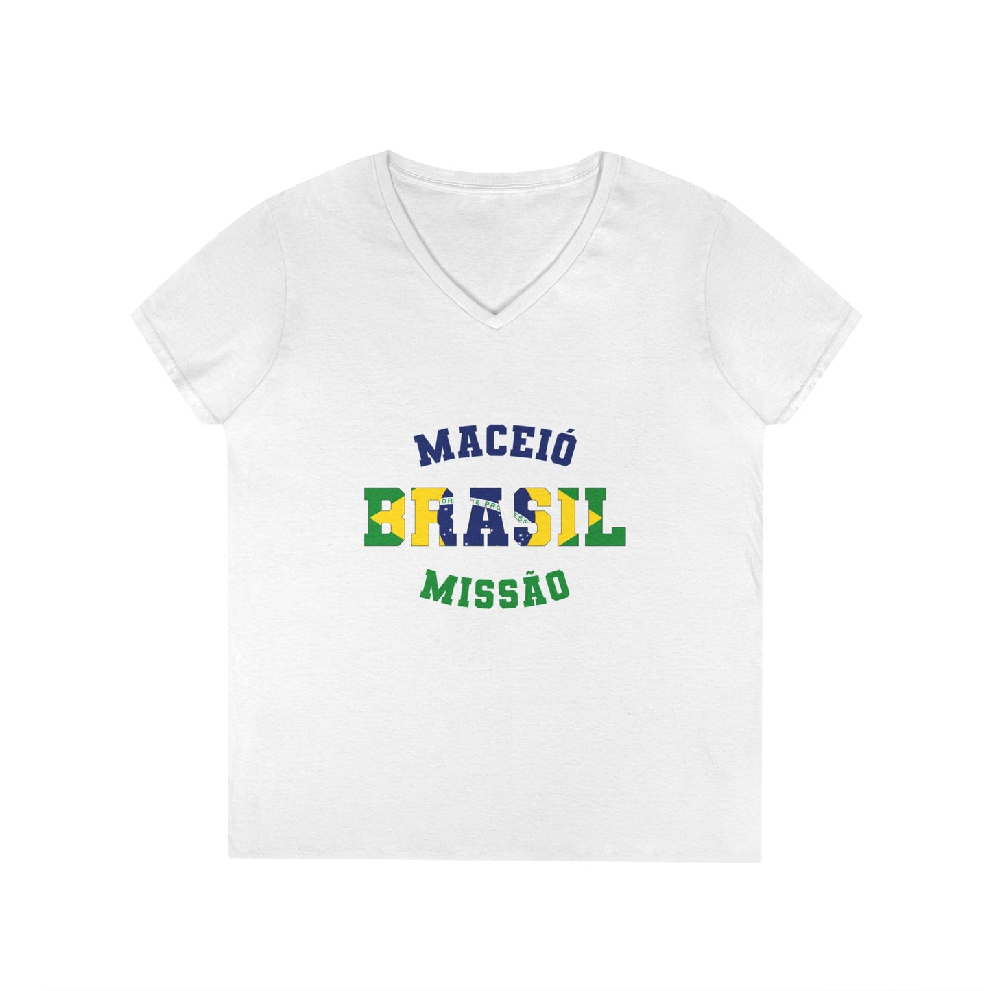 Brazil Maceio Portuguese - Ladies' V-Neck T-Shirt