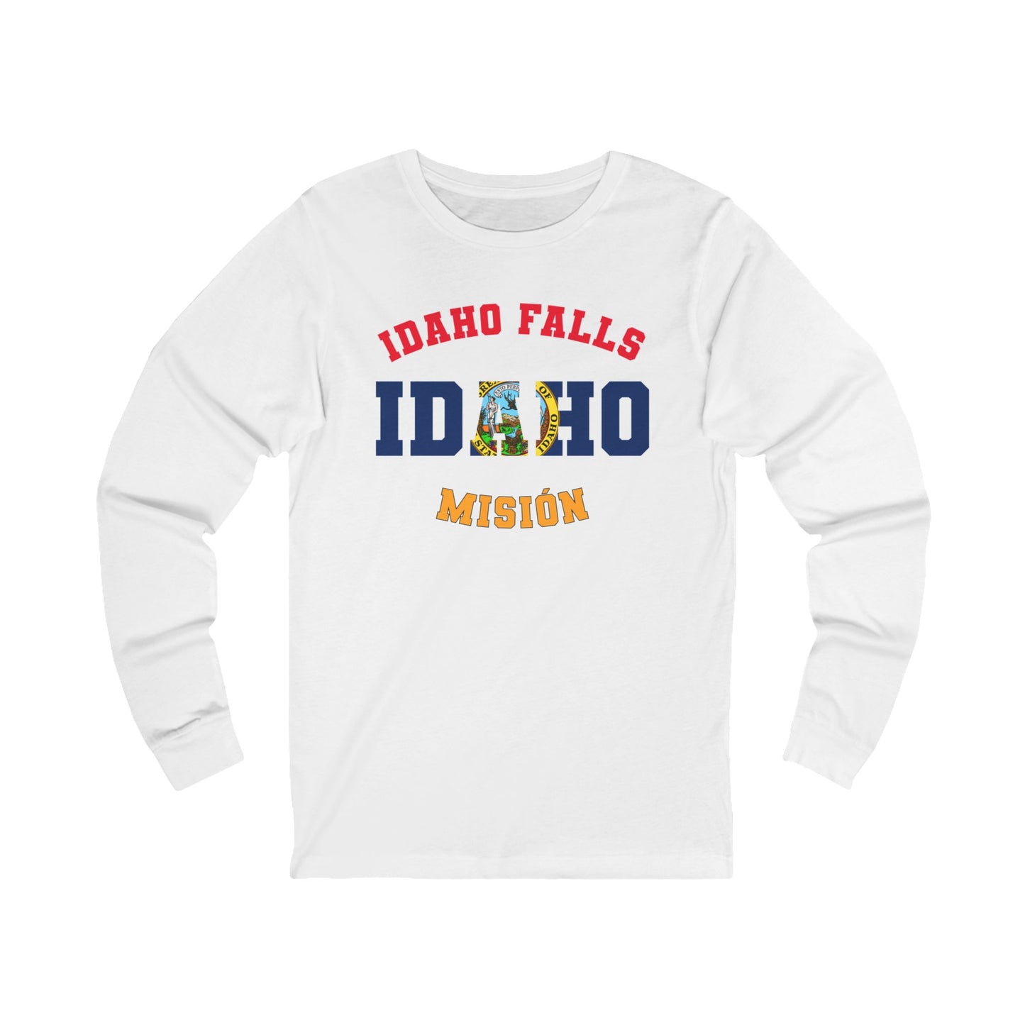 Idaho Idaho Falls Spanish - Unisex Long Sleeve Cotton Jersey