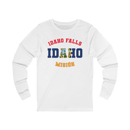 Idaho Idaho Falls Spanish - Unisex Long Sleeve Cotton Jersey