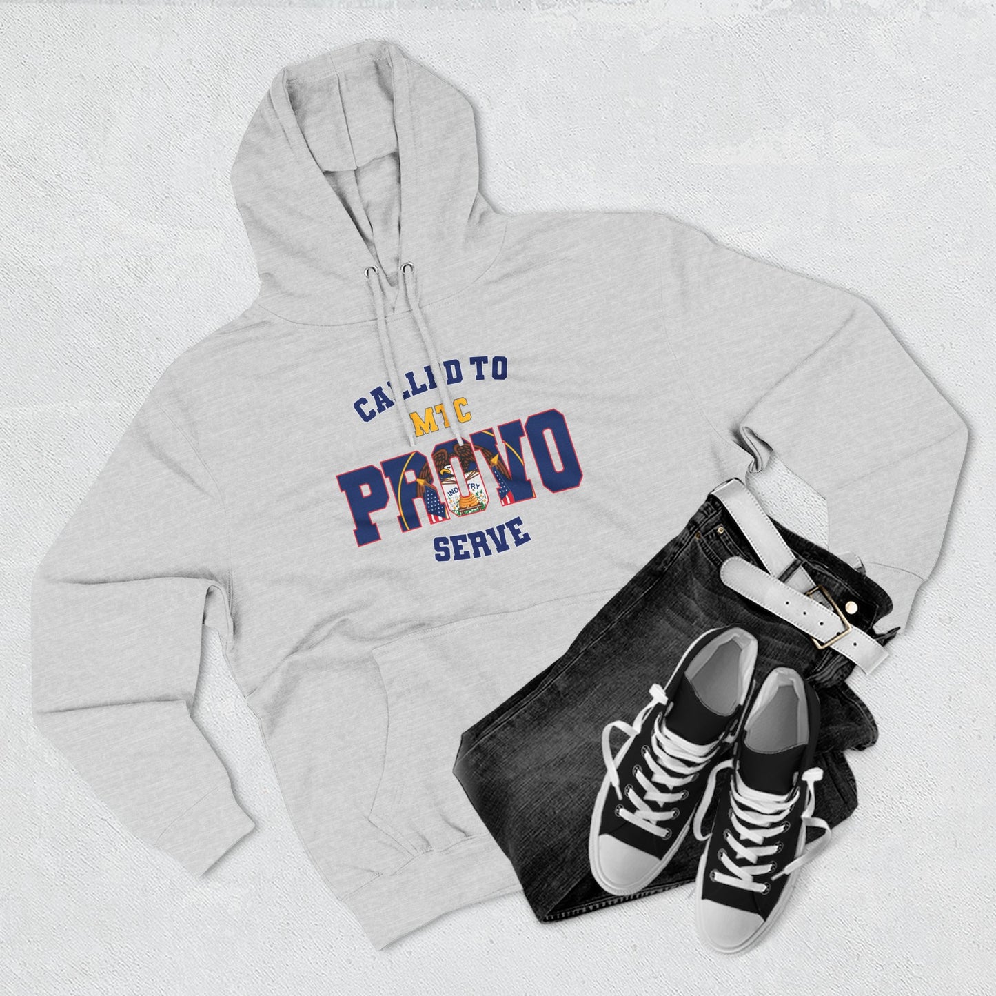 Provo MTC English Old Utah Flag - The Relaxed Hoodie