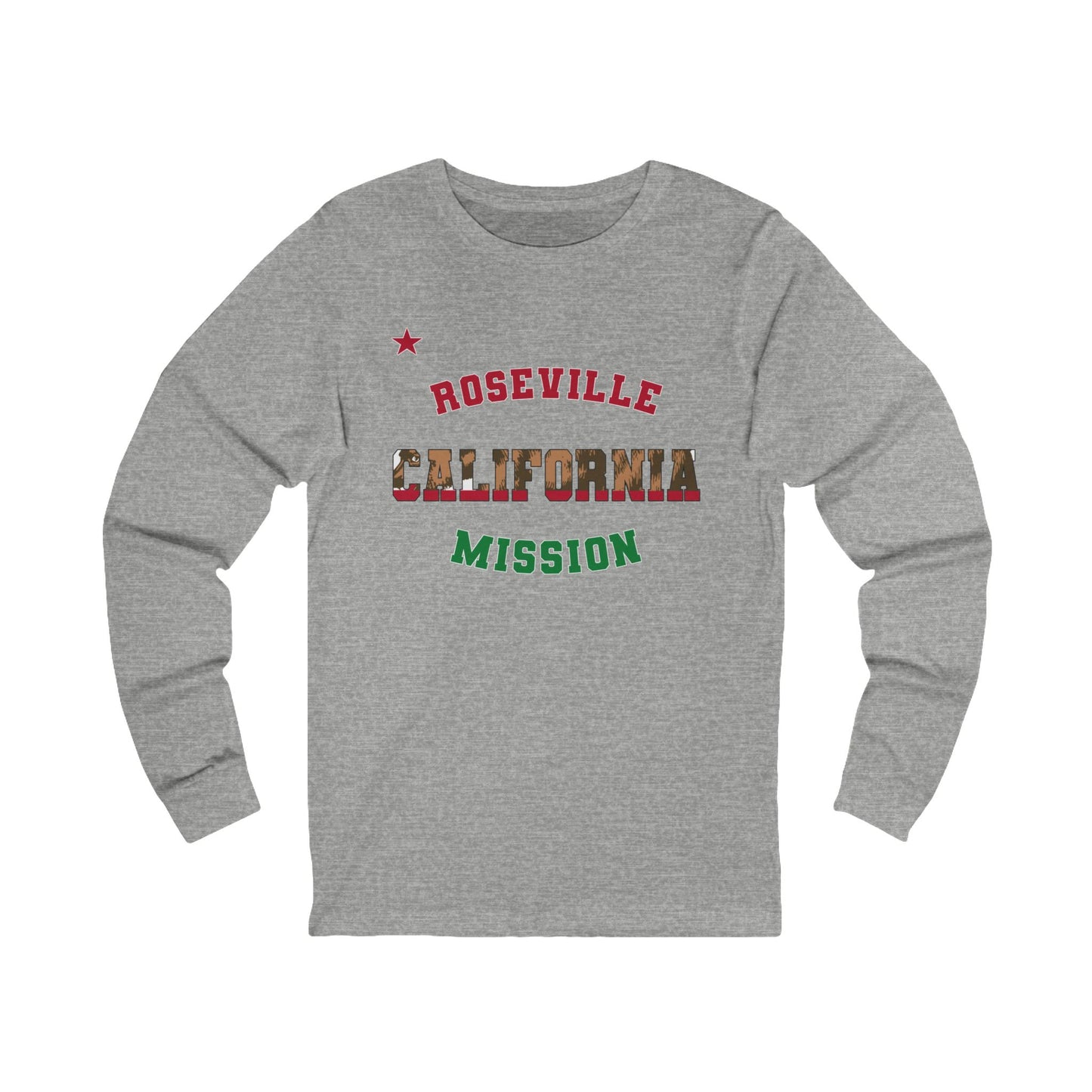 California Roseville English - Unisex Long Sleeve Cotton Jersey