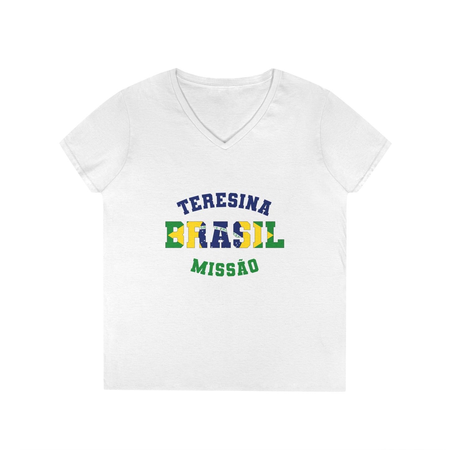 Brazil Teresina Portuguese - Ladies' V-Neck T-Shirt