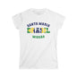 Brazil Santa Maria Portuguese - The Classic P-Day Tee for Ladies