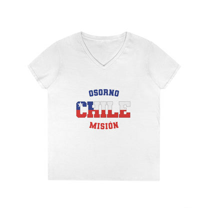 Chile Osorno Spanish - Ladies' V-Neck T-Shirt