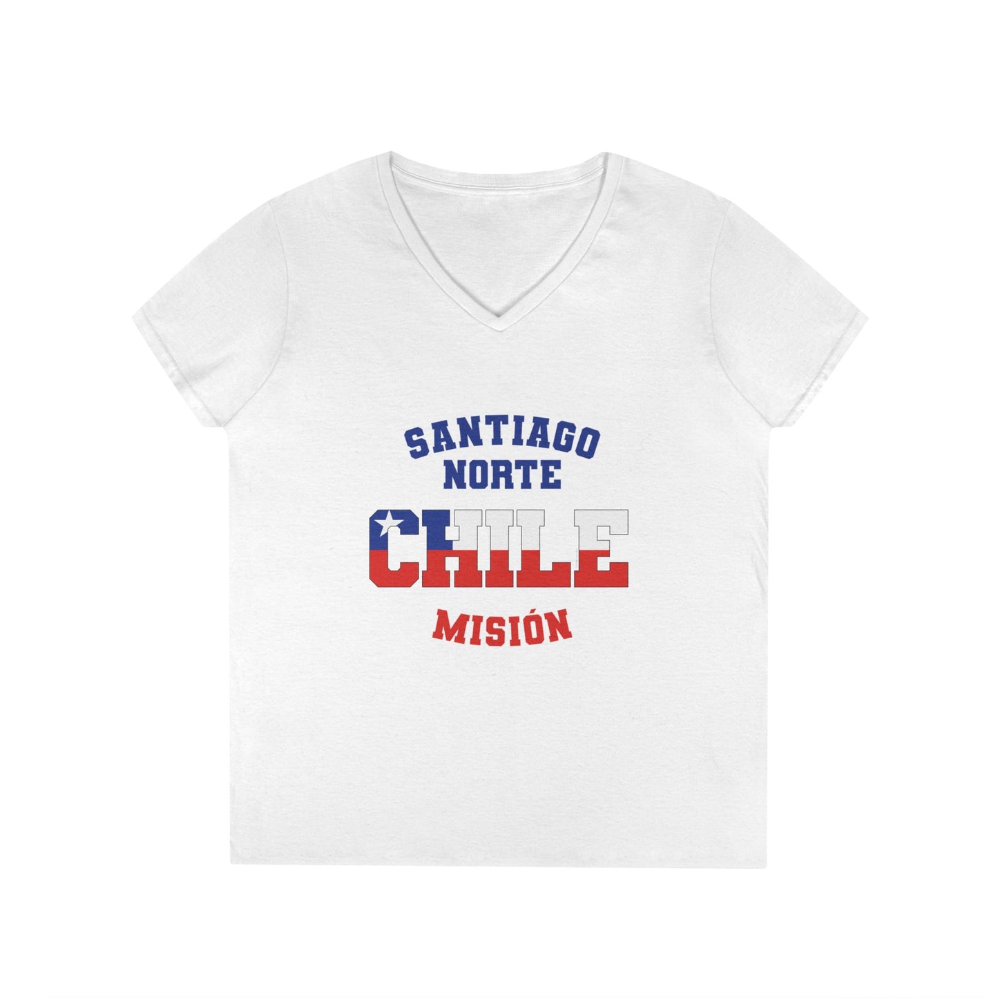 Chile Santiago North Spanish - Ladies' V-Neck T-Shirt