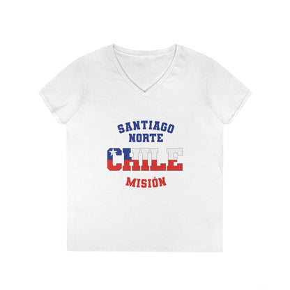 Chile Santiago North Spanish - Ladies' V-Neck T-Shirt