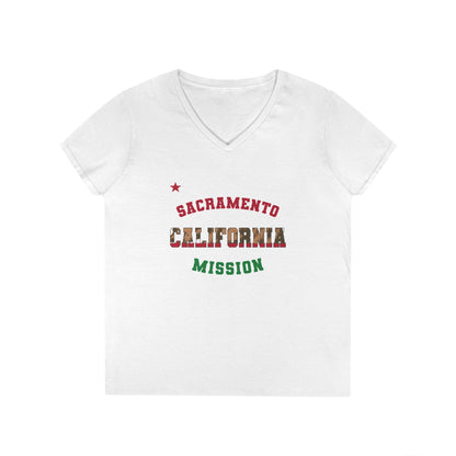 California Sacramento English - Ladies' V-Neck T-Shirt