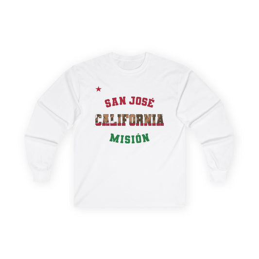 California San Jose Spanish - Unisex Long Sleeve Cotton Tee