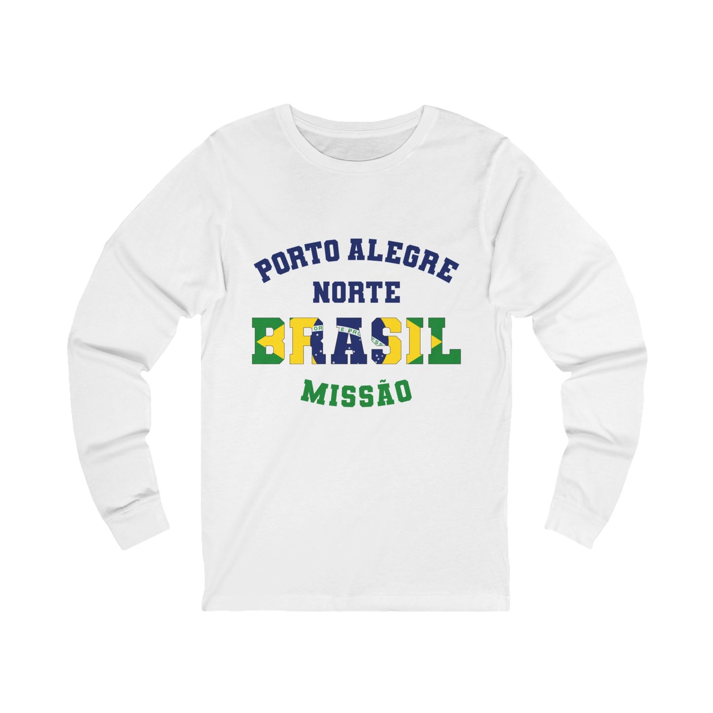 Brazil Porto Alegre North Portuguese - Unisex Long Sleeve Cotton Jersey
