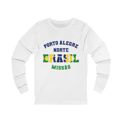Brazil Porto Alegre North Portuguese - Unisex Long Sleeve Cotton Jersey