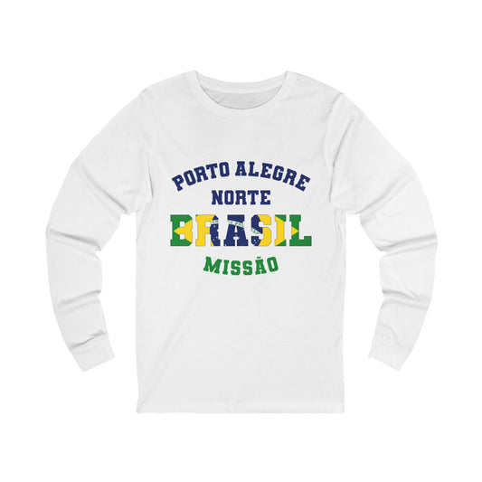 Brazil Porto Alegre North Portuguese - Unisex Long Sleeve Cotton Jersey