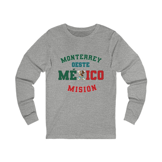 Mexico Monterrey West Spanish - Unisex Long Sleeve Cotton Jersey