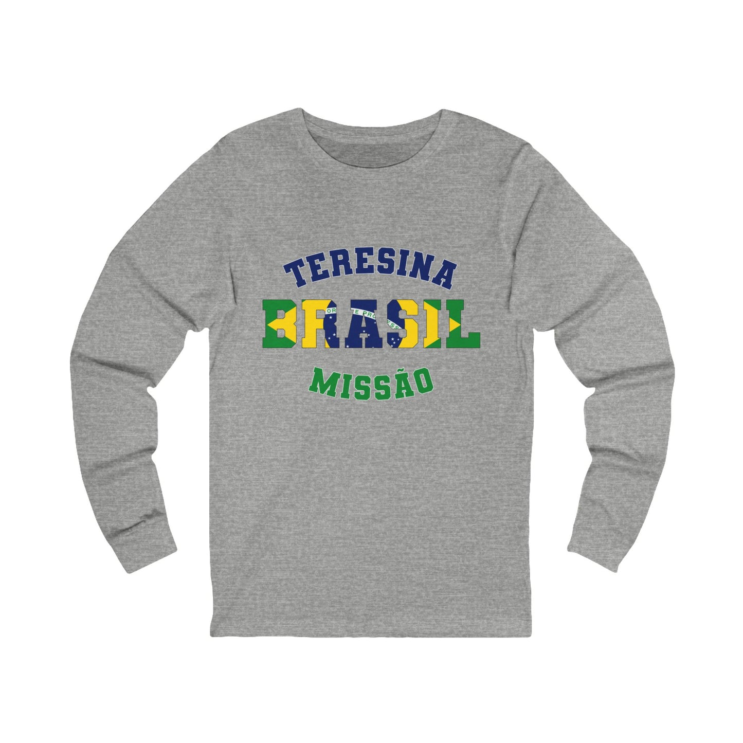 Brazil Teresina Portuguese - Unisex Long Sleeve Cotton Jersey