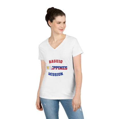 Philippines Baguio English - Ladies' V-Neck T-Shirt
