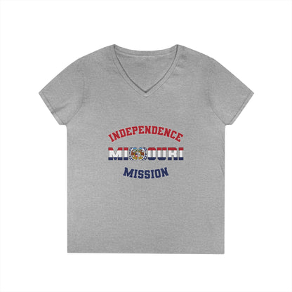 Missouri Independence English - Ladies' V-Neck T-Shirt