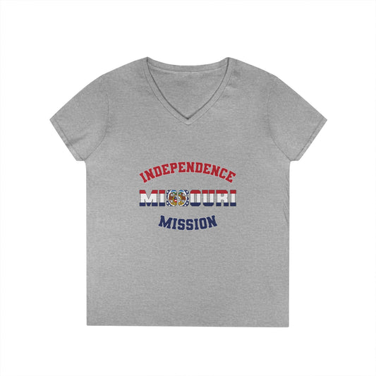 Missouri Independence English - Ladies' V-Neck T-Shirt