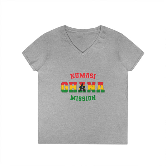 Ghana Kumasi English - Ladies' V-Neck T-Shirt