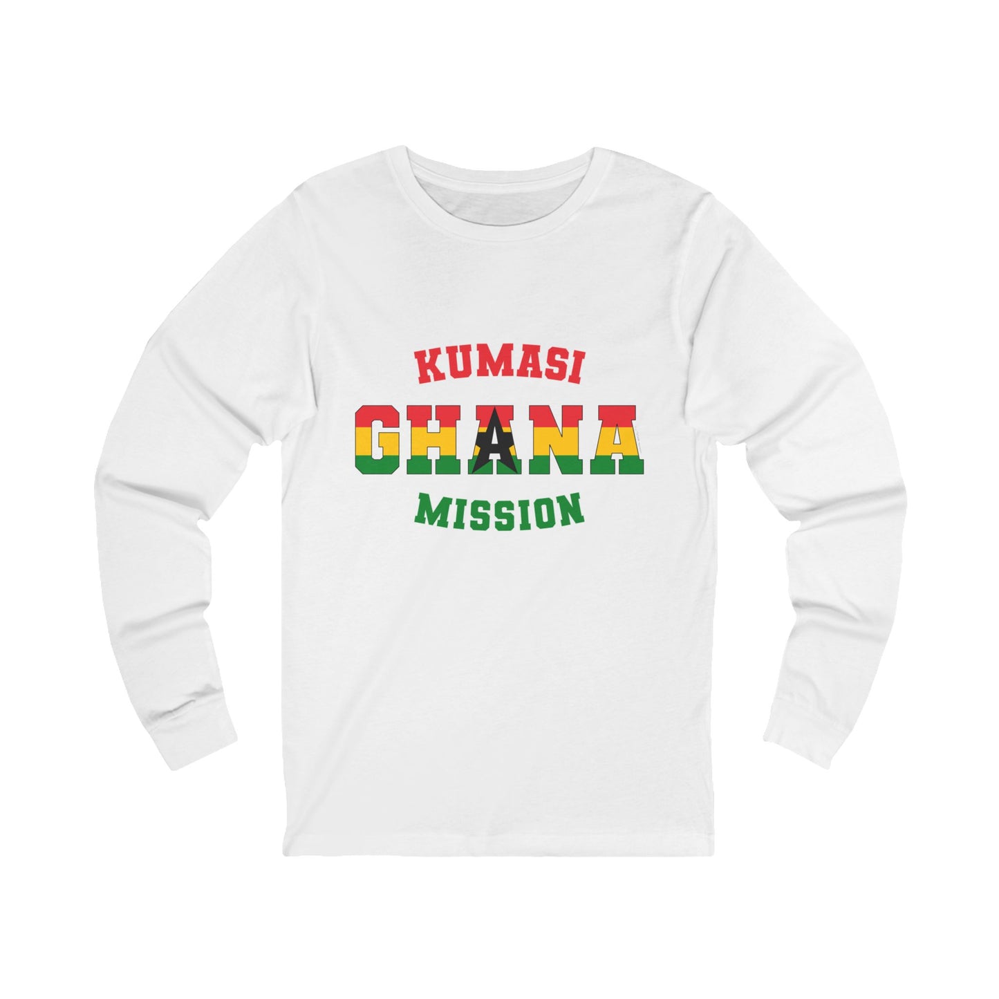 Ghana Kumasi English - Unisex Long Sleeve Cotton Jersey