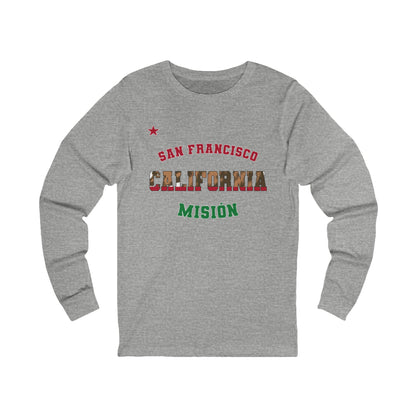 California San Francisco Spanish - Unisex Long Sleeve Cotton Jersey