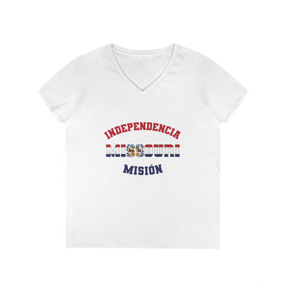 Missouri Independence Spanish - Ladies' V-Neck T-Shirt