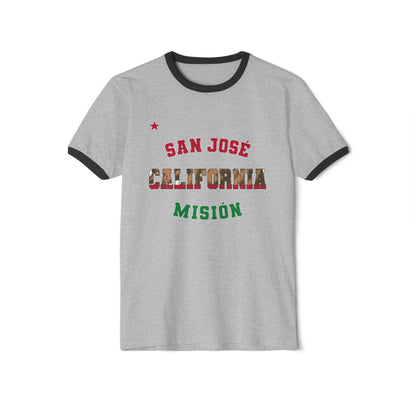 California San Jose Spanish - Unisex Cotton Ringer T-Shirt