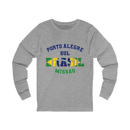 Brazil Porto Alegre South Portuguese - Unisex Long Sleeve Cotton Jersey