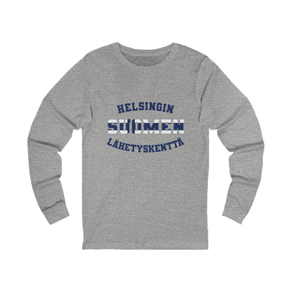 Finland Helsinki Finnish - Unisex Long Sleeve Cotton Jersey