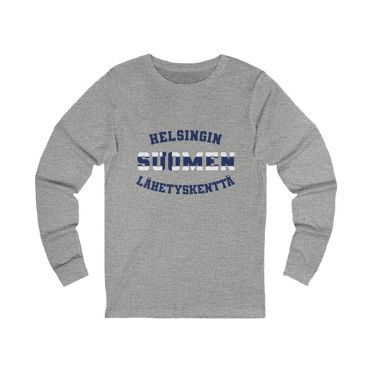 Finland Helsinki Finnish - Unisex Long Sleeve Cotton Jersey