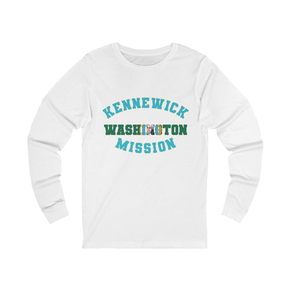Washington Kennewick English - Unisex Long Sleeve Cotton Jersey
