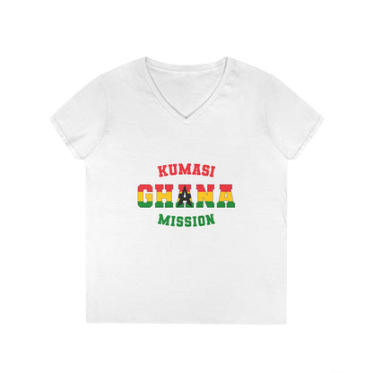 Ghana Kumasi English - Ladies' V-Neck T-Shirt