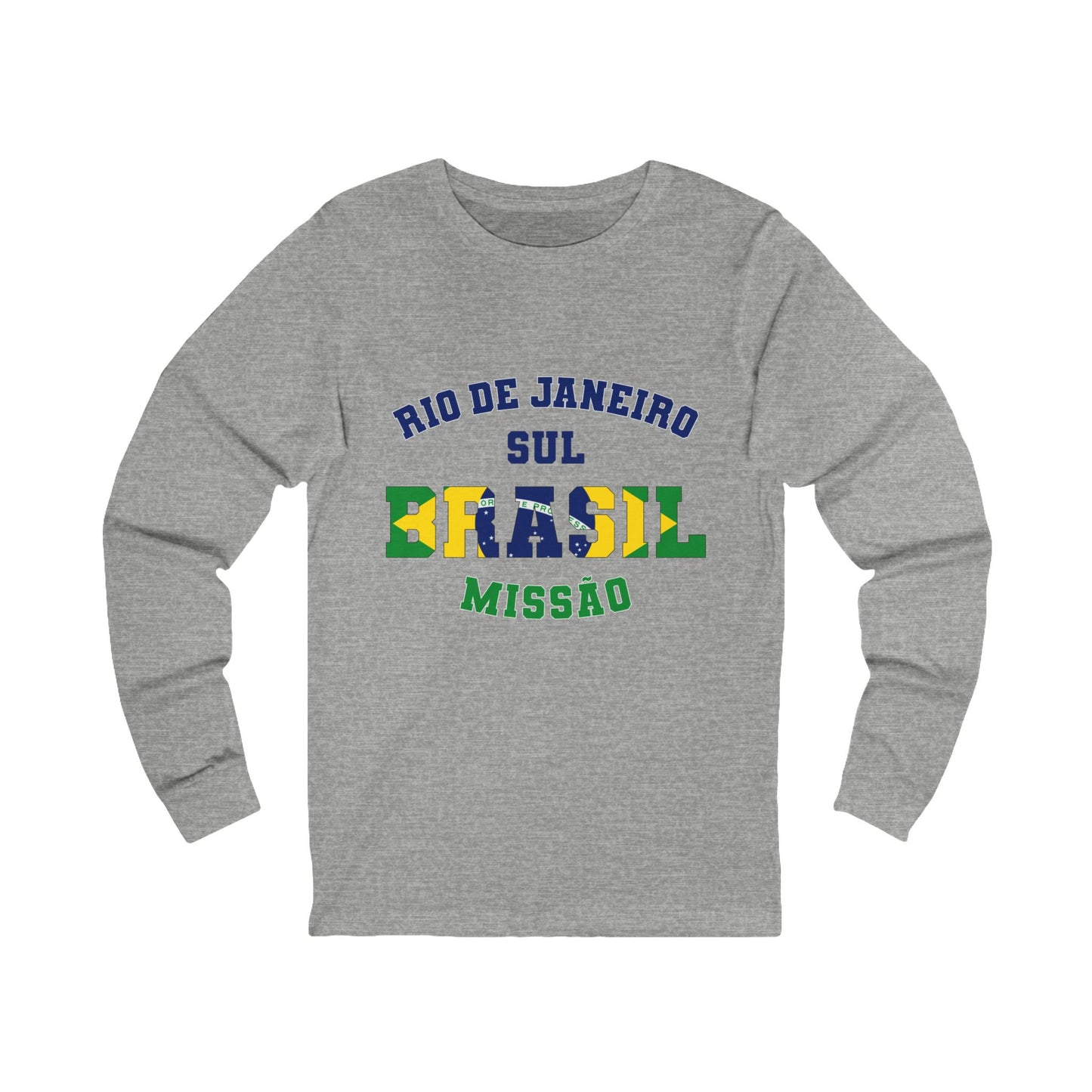 Brazil Rio de Janeiro South Portuguese - Unisex Long Sleeve Cotton Jersey