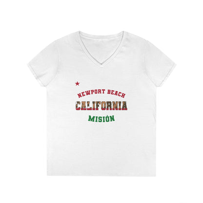 California Newport Beach Spanish - Ladies' V-Neck T-Shirt