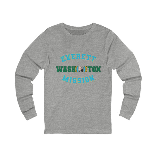 Washington Everett English - Unisex Long Sleeve Cotton Jersey
