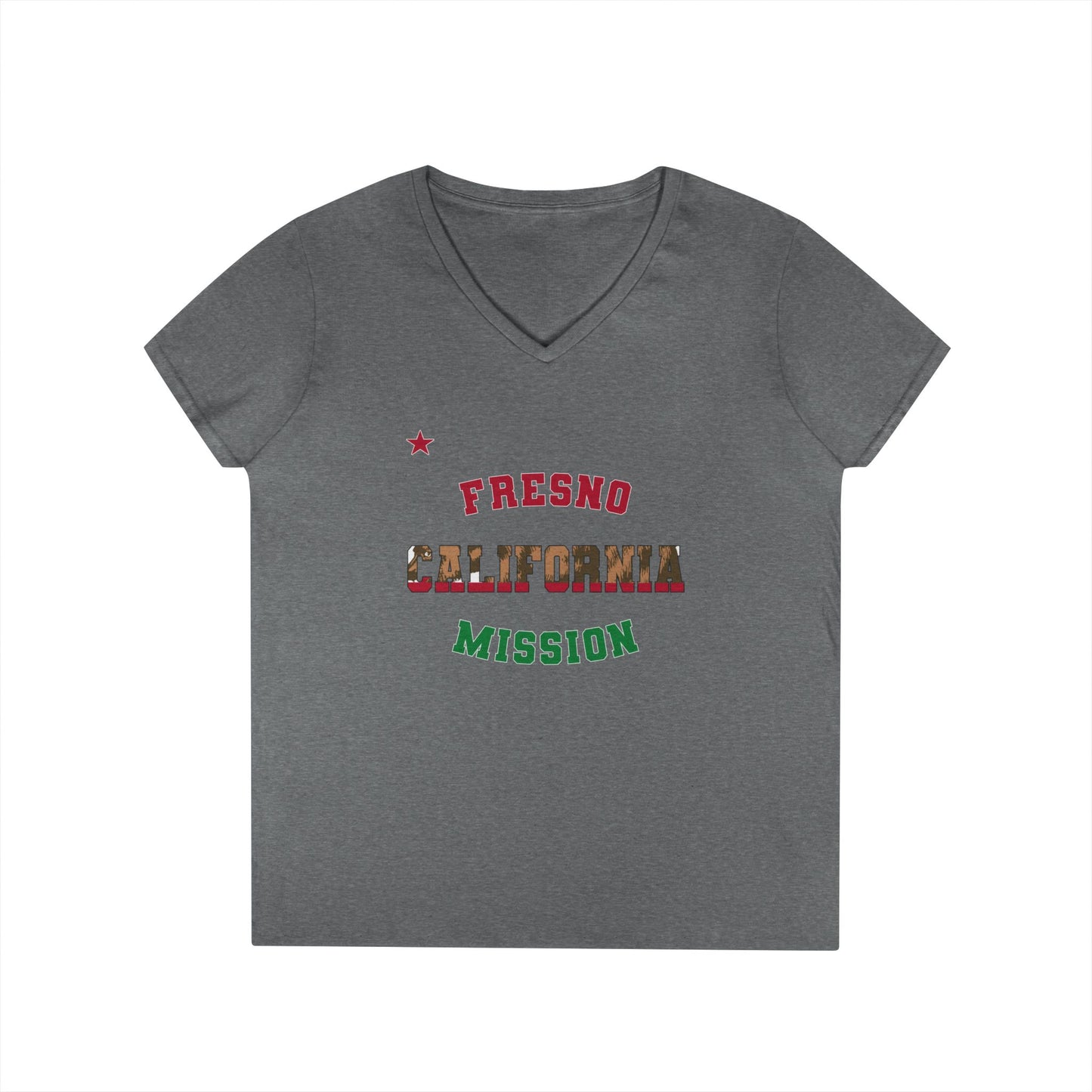 California Fresno English - Ladies' V-Neck T-Shirt