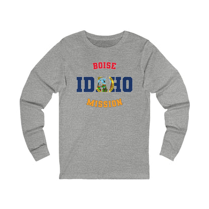 Idaho Boise English - Unisex Long Sleeve Cotton Jersey