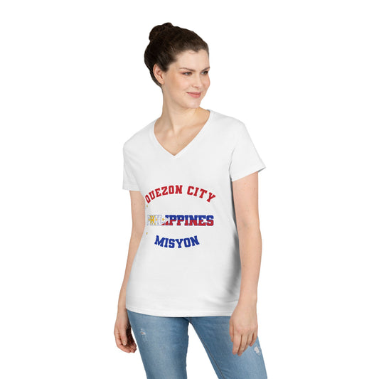Philippines Quezon City Tagalog - Ladies' V-Neck T-Shirt