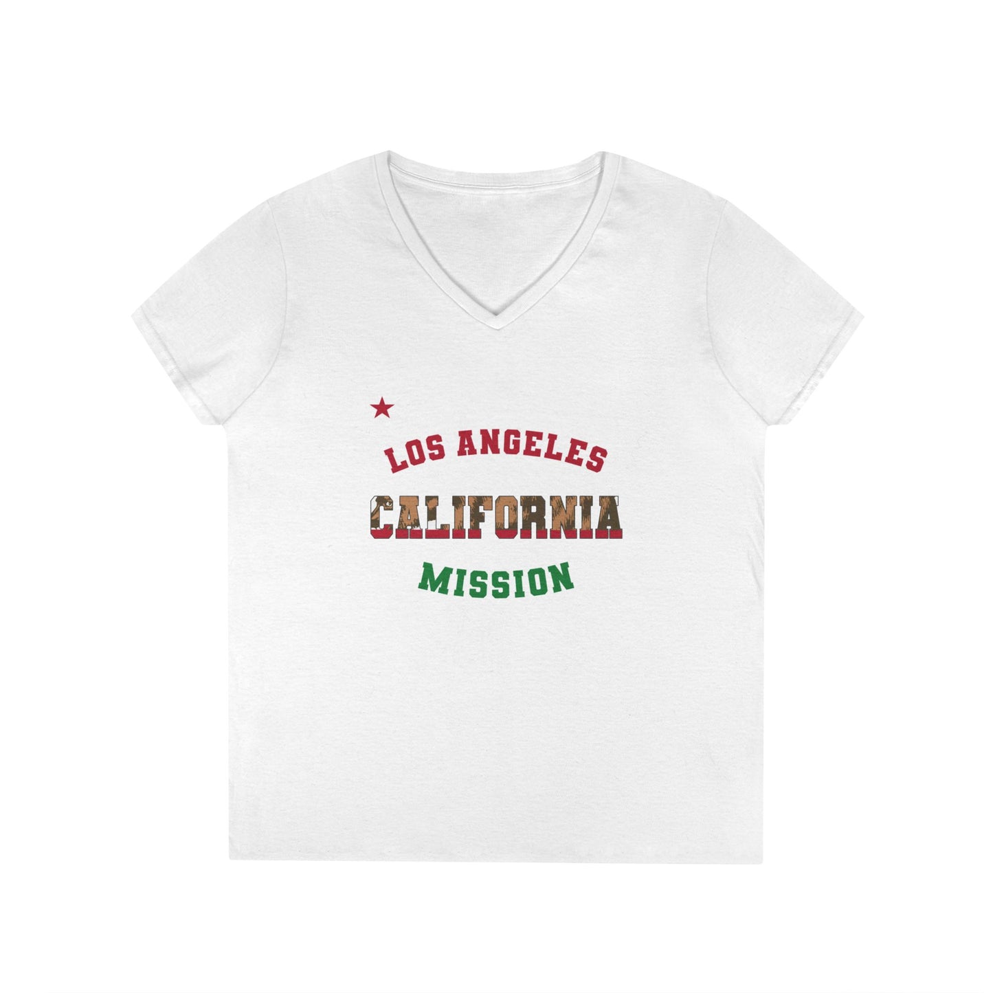 California Los Angeles English - Ladies' V-Neck T-Shirt