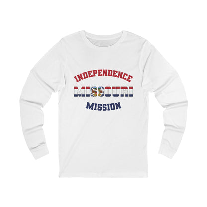 Missouri Independence English - Unisex Long Sleeve Cotton Jersey