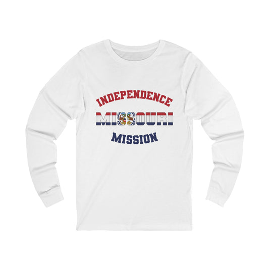 Missouri Independence English - Unisex Long Sleeve Cotton Jersey