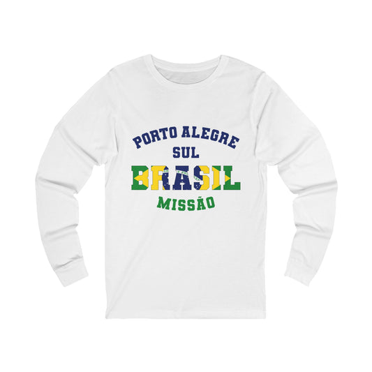 Brazil Porto Alegre South Portuguese - Unisex Long Sleeve Cotton Jersey