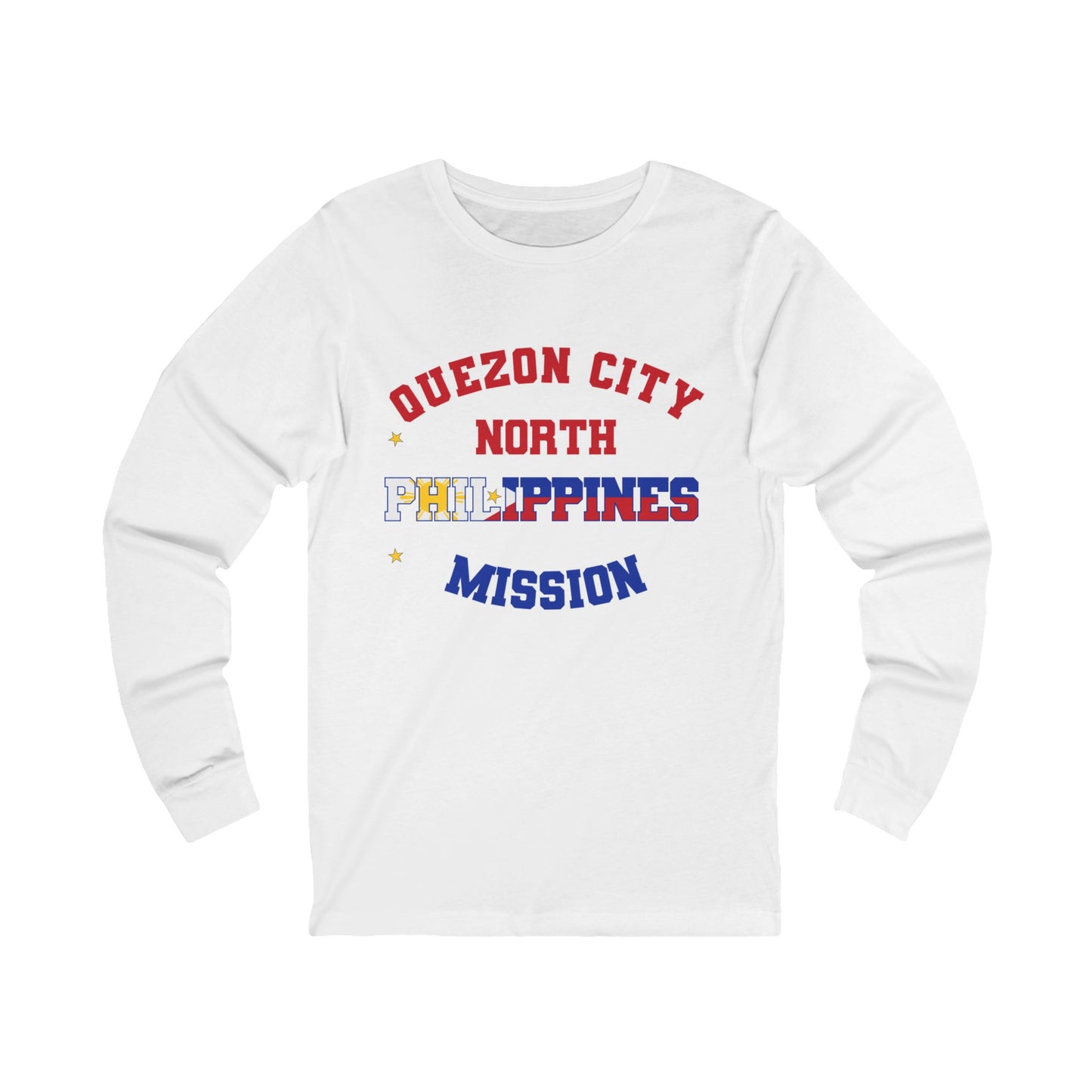 Philippines Quezon City North English - Unisex Long Sleeve Cotton Jersey