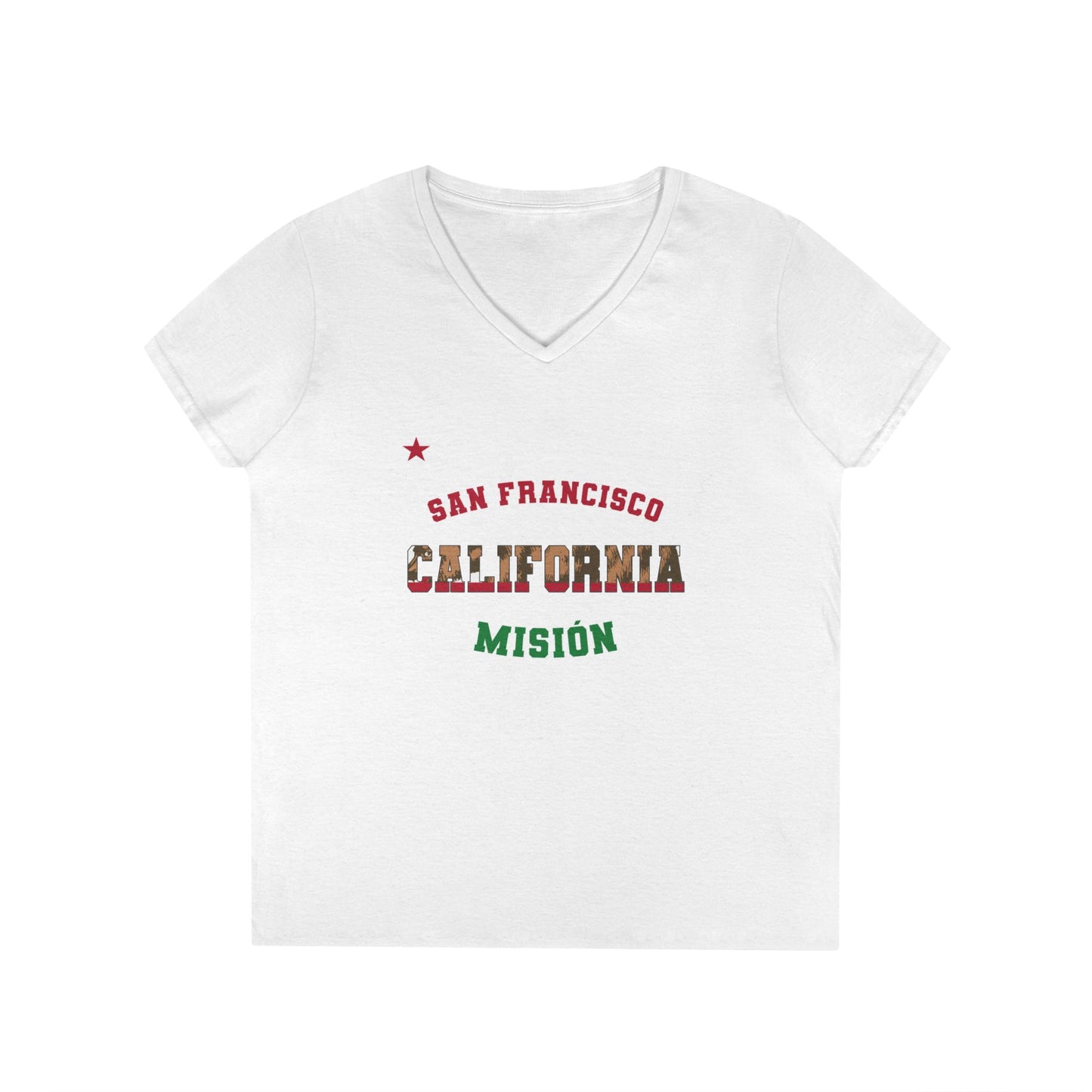 California San Francisco Spanish - Ladies' V-Neck T-Shirt
