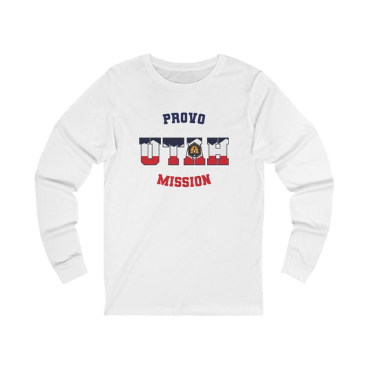 Utah Provo English - Unisex Long Sleeve Cotton Jersey