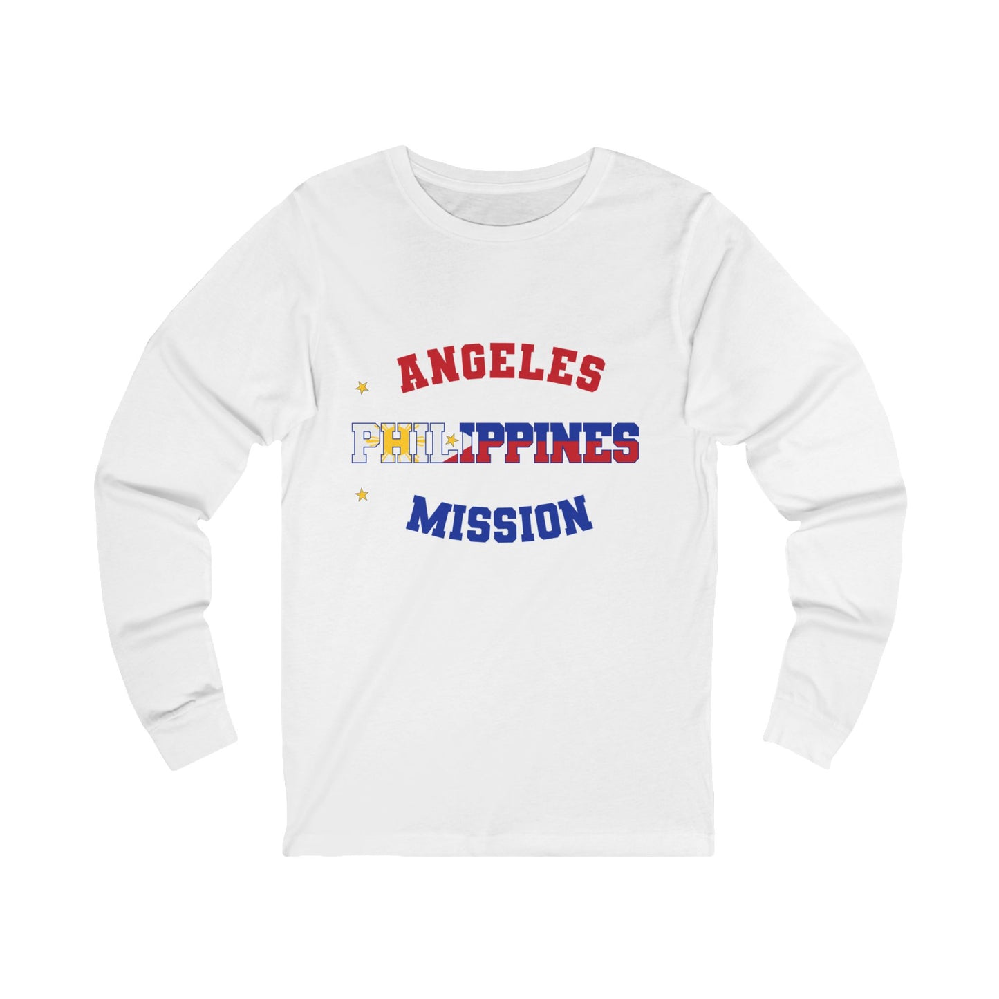 Philippines Angeles English - Unisex Long Sleeve Cotton Jersey