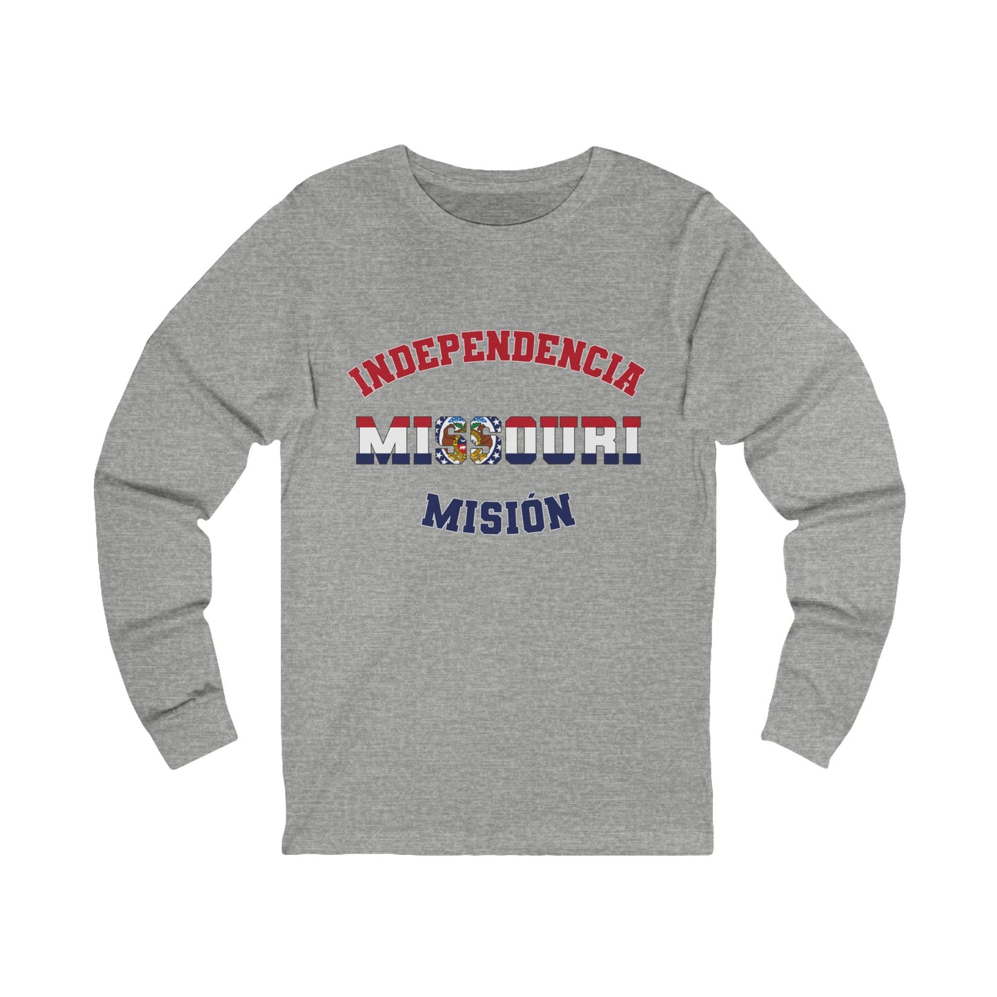 Missouri Independence Spanish - Unisex Long Sleeve Cotton Jersey