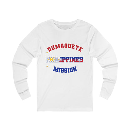 Philippines Dumaguete English - Unisex Long Sleeve Cotton Jersey